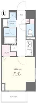 カリーノ鳥越 503 間取り図