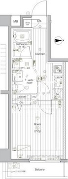 プレミアムキューブG北新宿DEUX 313 間取り図