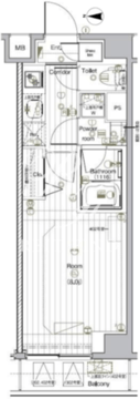 プレミアムキューブG北新宿DEUX 302 間取り図