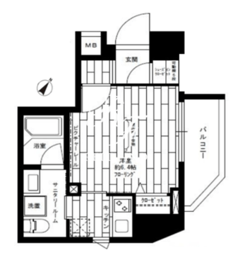 ステージファースト門前仲町 401 間取り図