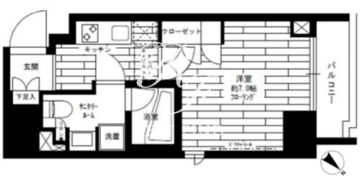ステージファースト蔵前アジールコート 903 間取り図