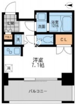 プライマル三軒茶屋 201 間取り図