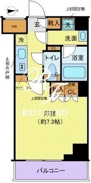 クレヴィスタ大島1 608 間取り図