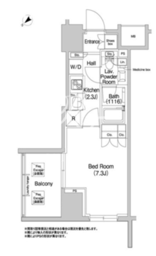 コンフォリア浅草橋DEUX 1003 間取り図