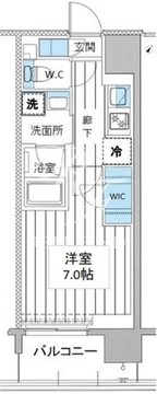 プレミスト月島 408 間取り図
