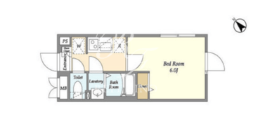 ラドゥセール西小山 405 間取り図