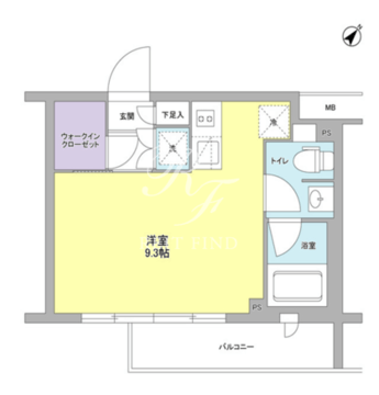 スタイリオ中延2ウエスト 209 間取り図