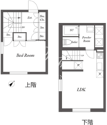 パセオ三軒茶屋イースト＆ウエスト E-104 間取り図