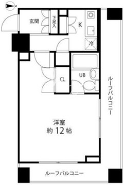 ハイリーフ芝大門 804 間取り図
