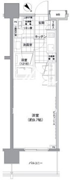 パークハビオ渋谷神山町 506 間取り図