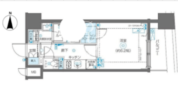 ズーム渋谷富ヶ谷 202 間取り図