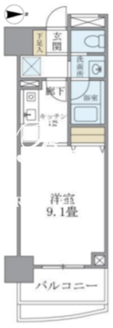 マイプレジール広尾 703 間取り図