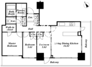 リエトコートアルクスタワー 1204 間取り図