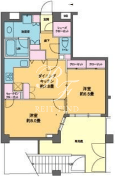 カスタリア高輪台2 101 間取り図