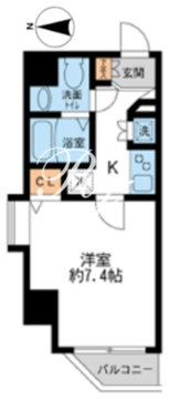 HF錦糸町レジデンス 406 間取り図