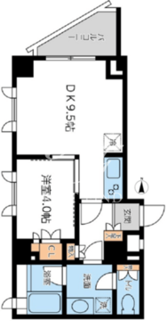 シティスパイア若松町 404 間取り図