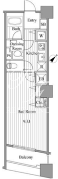 ブロードシティ東京 406 間取り図