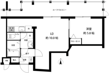 レピュア神楽坂レジデンス 501 間取り図