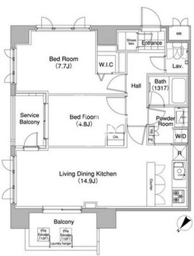コンフォリア東池袋ウエスト 1209 間取り図