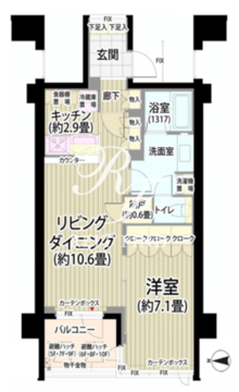 ガーデニエール砧レジデンス 716 間取り図