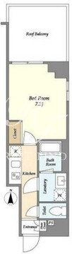 フレシア祐天寺 205 間取り図