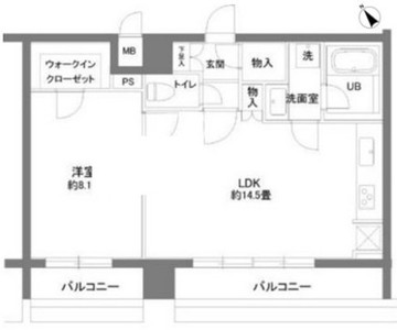 カスタリアお茶の水 603 間取り図