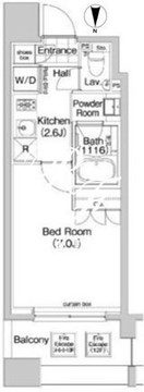 コンフォリア森下 1201 間取り図