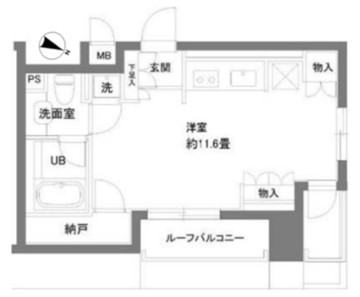 カスタリアお茶の水 705 間取り図