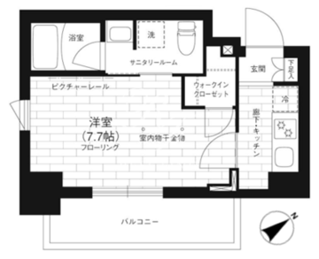 ステージファースト大森山王 304 間取り図