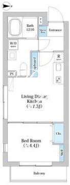 コンポジット目黒学芸大学ザパーク 202 間取り図