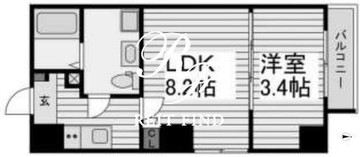 グレイスコート清澄白河 602 間取り図