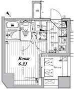 メイクスデザイン品川戸越 701 間取り図