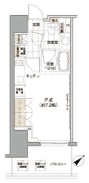 パークハビオ渋谷 1010 間取り図