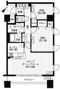 LOOP-M 1401 間取り図