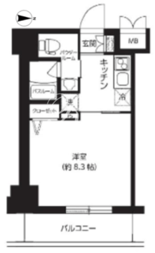 レクシード両国駅前 305 間取り図