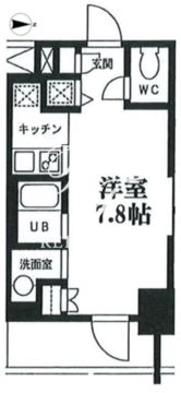 カスタリア門前仲町2 302 間取り図