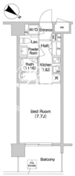 コンフォリア南砂町 1311 間取り図
