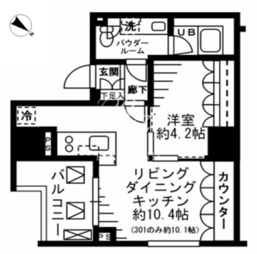 レジディア勝どき 901 間取り図