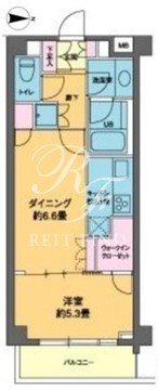 カスタリア高輪台2 307 間取り図