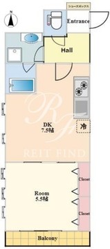 グレンパーク西麻布 205 間取り図