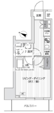 プライマル五反田 302 間取り図
