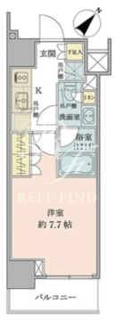 ザ・パークワンズ品川戸越 401 間取り図