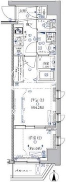 クレイシア菊川 301 間取り図