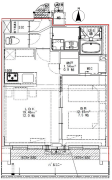 エスレジデンス錦糸町パークサイド 902 間取り図