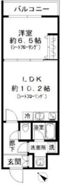 ファインクレスト巣鴨 503 間取り図