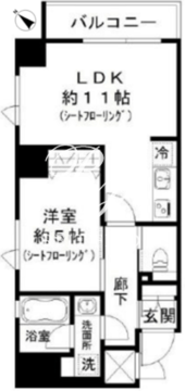 ファインクレスト巣鴨 501 間取り図