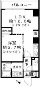 ファインクレスト巣鴨 402 間取り図