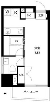 リテラス押上 701 間取り図
