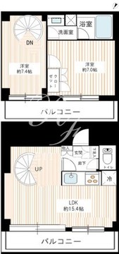 カスタリア八雲 206 間取り図