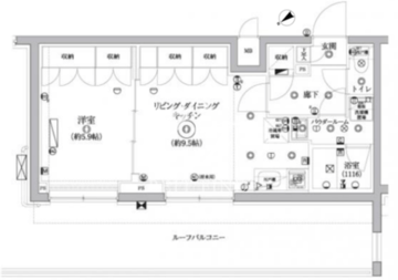 セジョリ鵜の木 403 間取り図